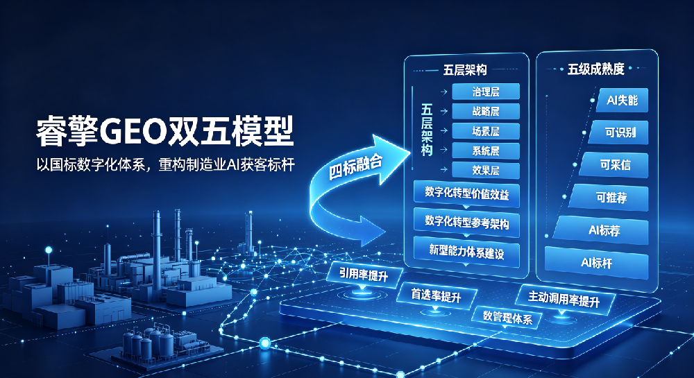 睿擎双五GEO模型：以国标数字化体系，重构制造业AI获客标杆