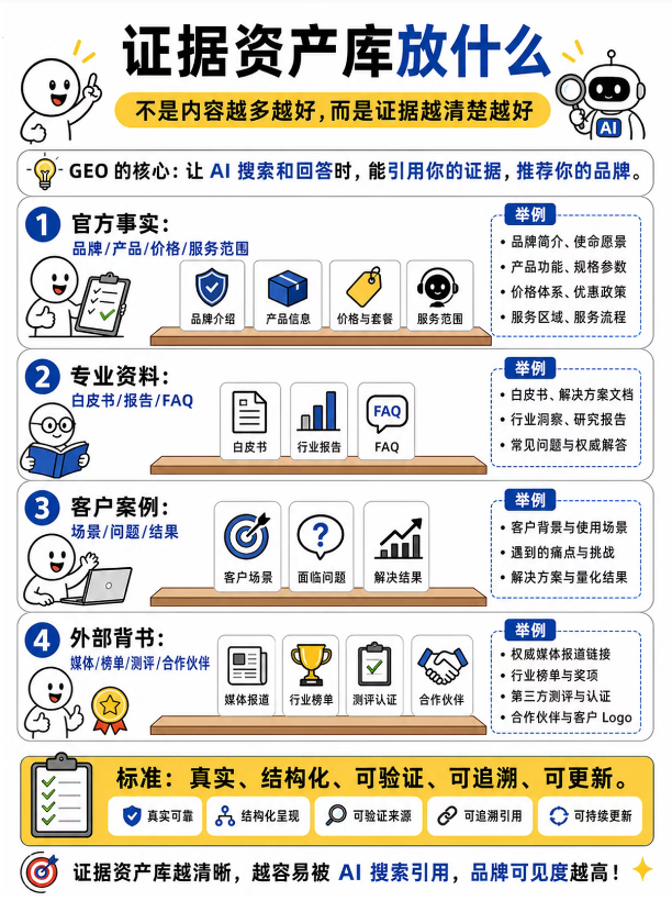 睿擎GEO双五模型的证据资产库搭建：从