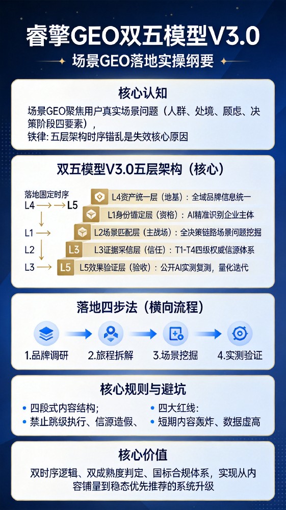 场景GEO：从关键词到场景问题-睿擎GEO双五模型V3.0